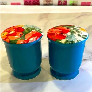 Vibrant Floral Ceramic Shaker Set